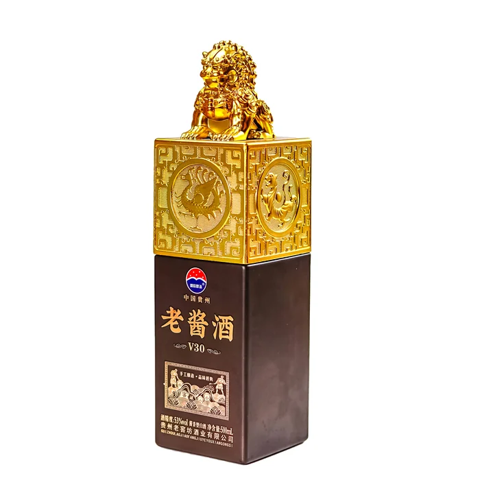 麒麟造型白酒瓶密封烤花玻璃瓶方形自酿酒分装瓶一斤装白酒空酒瓶